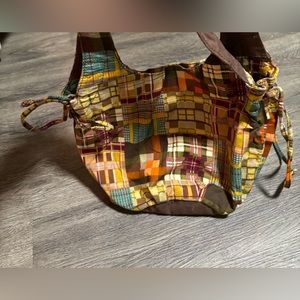 Brown Plaid Tote
